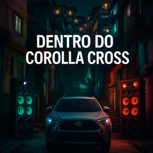 Dentro do Corolla Crosss