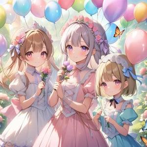 阳光、青空、白い雲