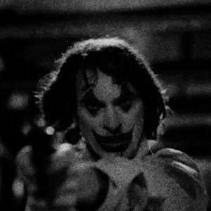 The clown smiled bitterly