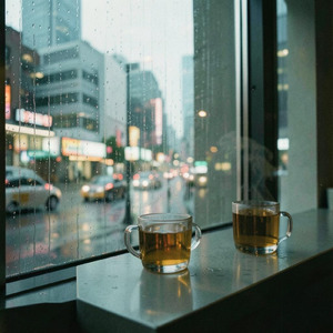 Glass Mugs & Rain Hiss