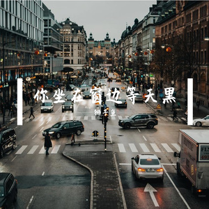 你坐在窗边等天黑