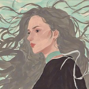 风吻发梢