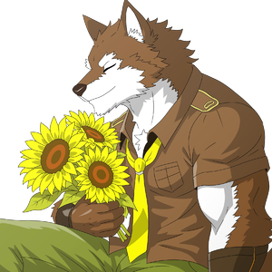 狼とひまわり（狼音アロ）