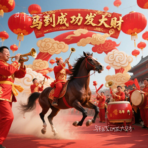 马到成功发大财