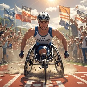 轮椅赛场的梦想飞翔