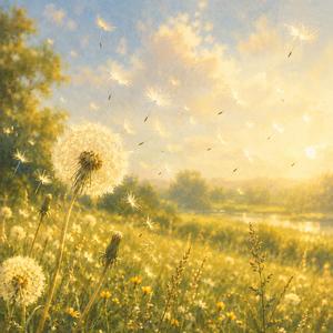 Dandelion Drift（たんぽぽの綿毛が舞う）
