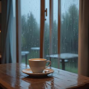 ポツリ、ポツリとリバーブの雨音