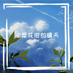 油菜花田的晴天