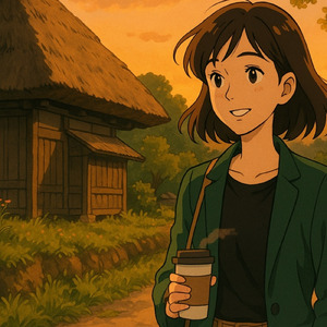 茅葺のゆらぎ - 遠野の古道散歩