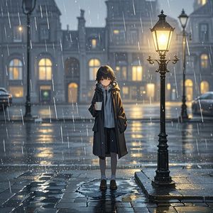 雨幕里的灯火-健康最重要