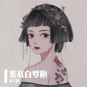 紫衣白罗袍