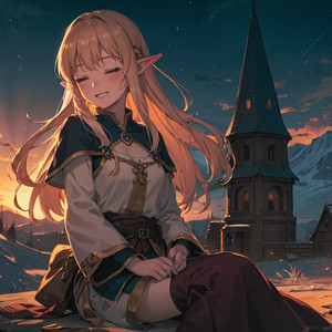 癒しの時間（暖炉、焚火、集落、ケルト音楽、リラックス）