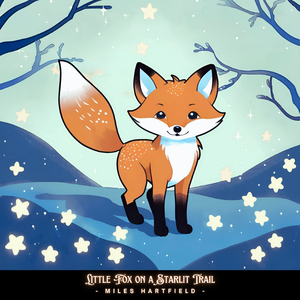 Little Fox on a Starlit Trail