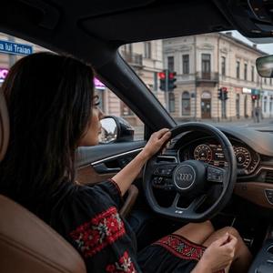 Femeia când conduce