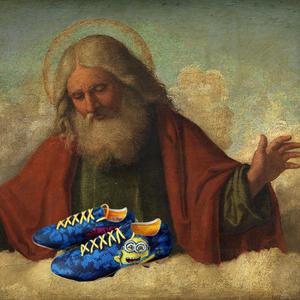 Gud har fotballsko