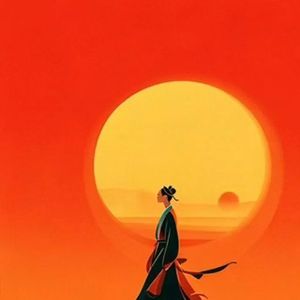 夕阳古风归程