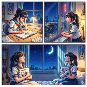 午前2時の青いノート