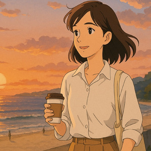 夕映えに溶ける風 - 白良の浜辺に残る光