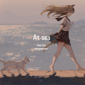 At sea