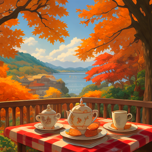 深秋时节的午茶