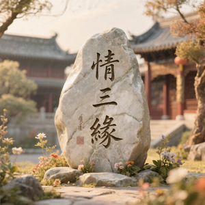 三生石上刻情缘