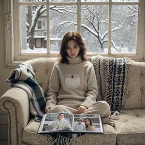 旧沙发上的冬天-落