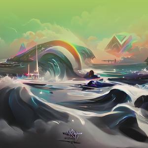 Cuaca cerah langit biru bersinar