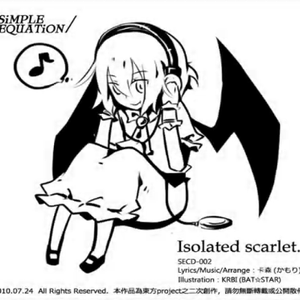 Isolated scarlet.