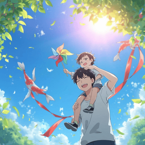 五月の風とカザグルマ