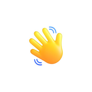 waving hand emoji.