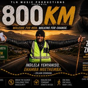 800km
