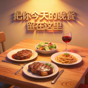 把你今天的晚餐留在这里