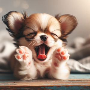 白い子犬の探偵