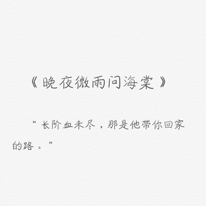 晚夜微雨问海棠<温柔女声>