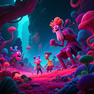 月夜を駆ける馬