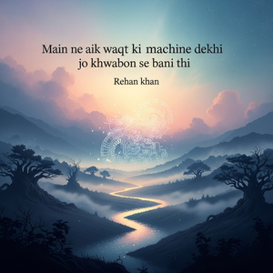 Main ne aik waqt ki machine dekhi jo khwabon se bani thi