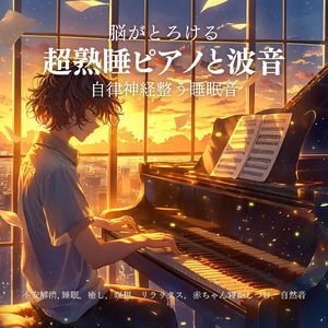 寝る前3分BGM セロトニン増加で睡眠の質を上げる α波 疲労回復・ストレス解消 (3分で眠れる波音)