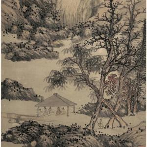 《流水》，时间2018年，龙人冰弦