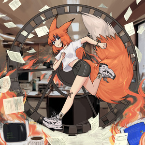 Білка в колесі