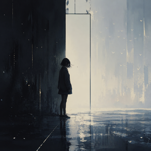 境界線の手前で