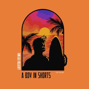 A boy in shorts