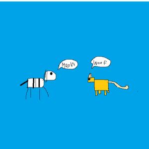 meow dog and woof cat