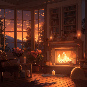 Llamas Gentiles En La Melodía De La Relajación