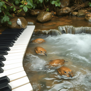 Musik Piano Indah Musik Santai Untuk Belajar Relaksasi Atau Tidur Suara Air Mengalir Dan Suara Burung Berkicau