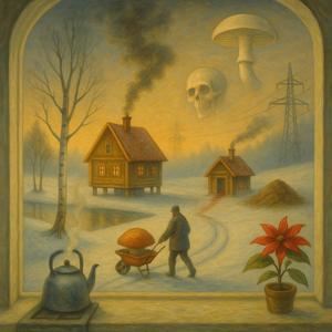 Sõidan seenele ja lükkan lund