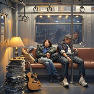 末班地铁与未熄的灯-孤独的野狼