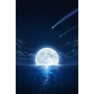 月光偏爱深处的蓝