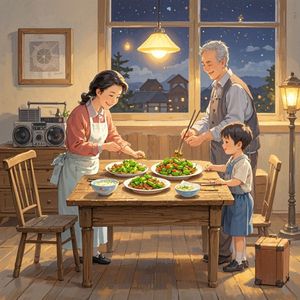 昏黄灯火里的家常菜