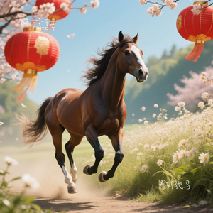 春郊驰马