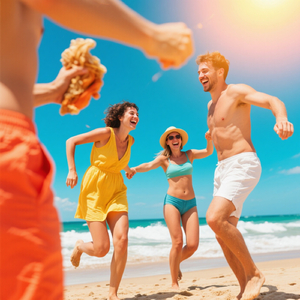 南の島で大はしゃぎ！